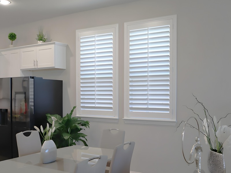 Quality budget-friendly window treatments installed in an Austin home