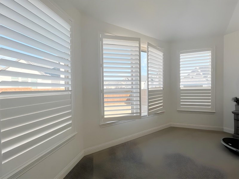 Shutters creating a bright and airy atmosphere