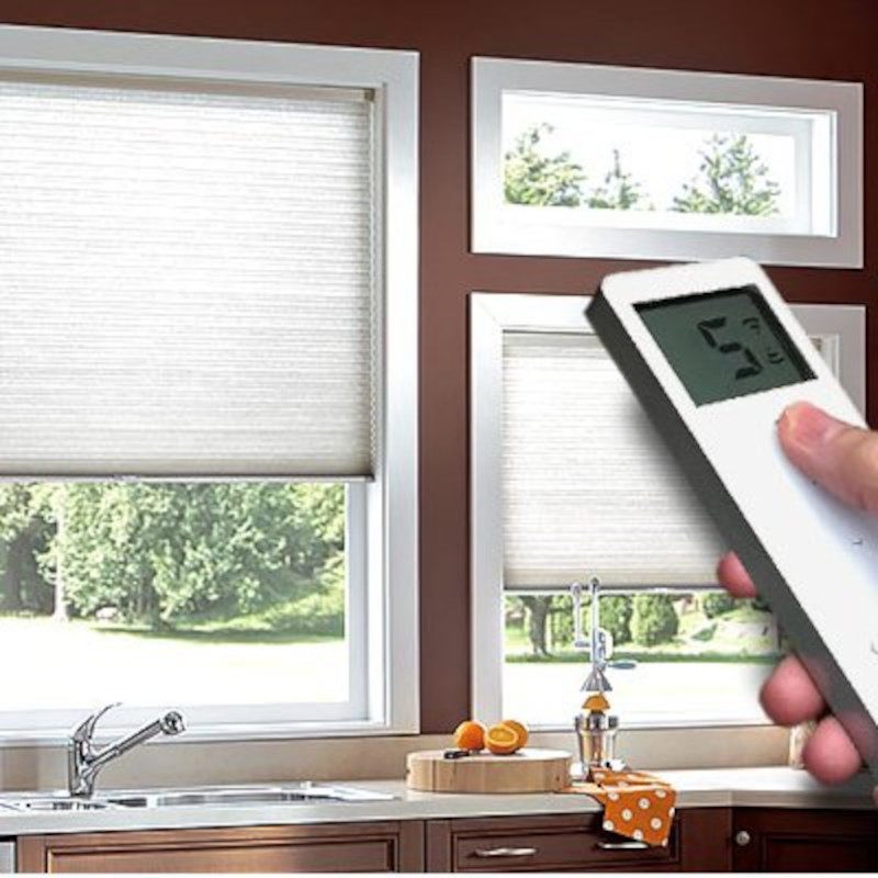 Motorized cellular blinds with smart home integration